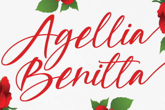 Agellia Benitta Font for Handmade Brands