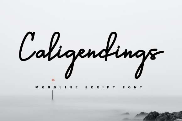Caligendings: A Handwritten Font for Polished Branding