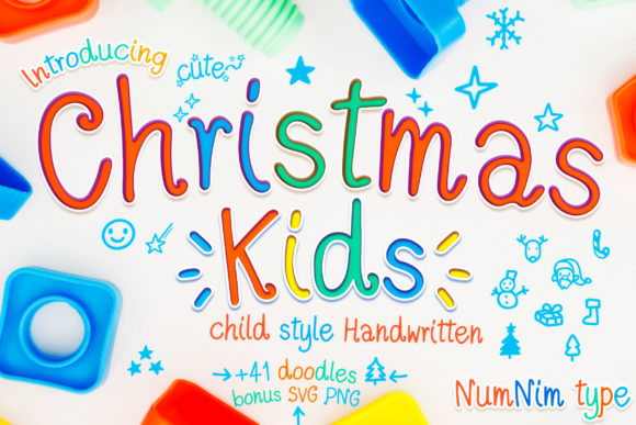 Christmas Kids: A Playful Script Font for Editorial Design
