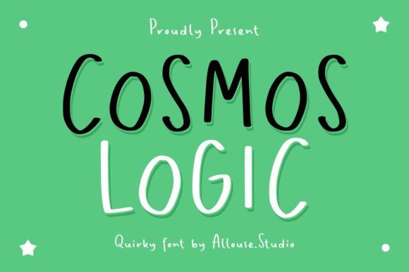 Cosmos Logic: A Quirky Handwritten Font for Digital Design