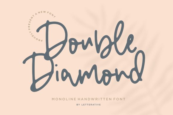 Double Diamond: A Handwritten Font for Editorial Charm