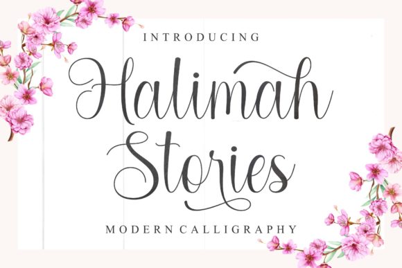 Halimah Stories Font for Handmade Brands