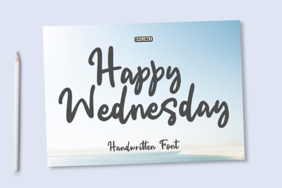 Happy Wednesday: A Handwritten Font for Editorial Design