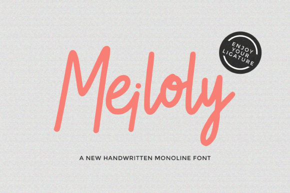 Meiloly: A Handwritten Font for Editorial Design