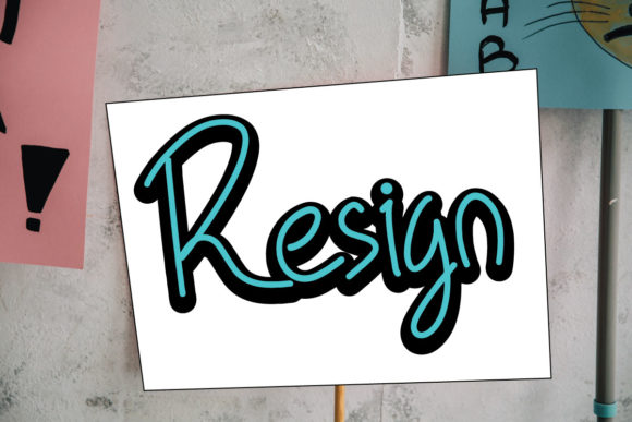 Resign Font: A Quirky Handwritten Typeface for Branding