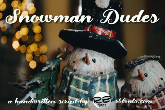 Snowman Dudes: A Bold Handwritten Typeface for Winter Editorial Design
