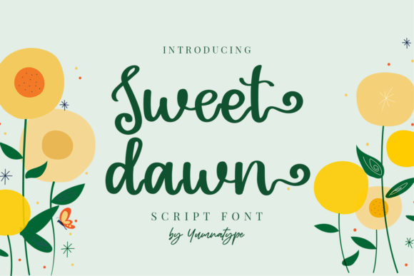 Sweet Dawn: A Handwritten Typeface for Editorial Design