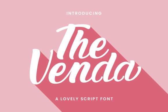 The Venda: A Bold Handwritten Font for Editorial Design