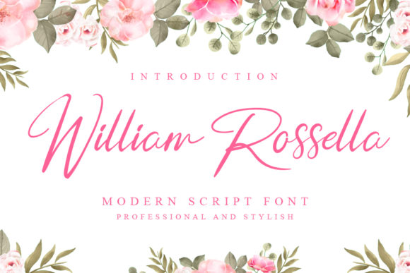 William Rossella: A Delicate Script Font for Branding